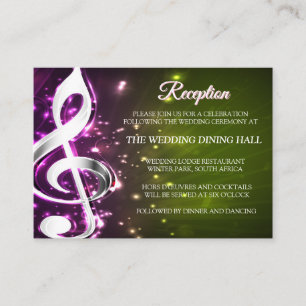 Music Lovers Celebration Themes Enclosure Card