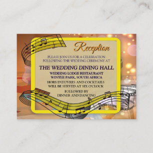 Music Lovers Celebration Themes Enclosure Card