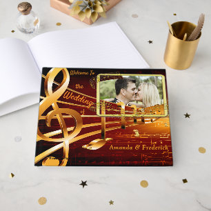 Music Lovers Celebration Themes Guest Book