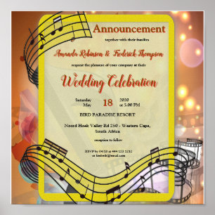 Music Lovers Celebration Themes Poster