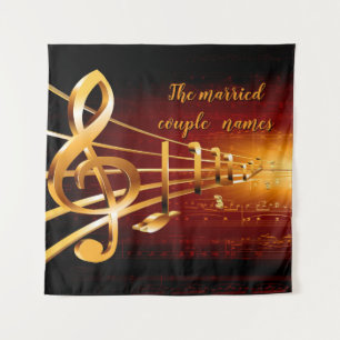 Music Lovers Celebration Themes Poster Tapestry