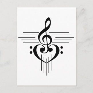 Music Lovers Custom Symbol Products Postcard