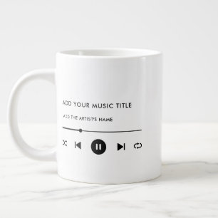 Music Lover's Custom Wall Art Large Coffee Mug