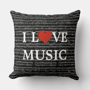 music lovers decor cushion