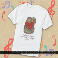 Music Lovers Heart Doodles Custom School Activity