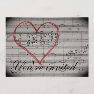 Music Lovers invitation