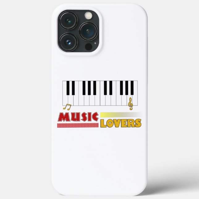 Music Lovers Piano Word Art Colourful Case-Mate iPhone Case (Back)