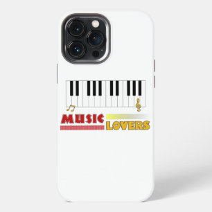 Music Lovers Piano Word Art Colourful iPhone 13 Pro Max Case