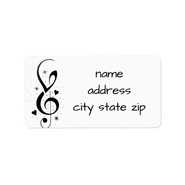 **MUSIC LOVER'S** RETURN ADDRESS LABELS (Front)