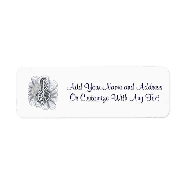 Music Lovers Treble Clef Design (Front)
