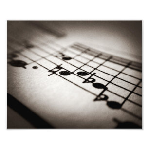 Music, Magnified Photo Print