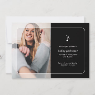 Music Major Graduation Announcement