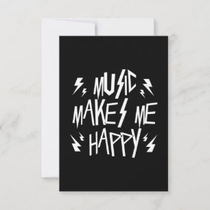 Music Makes Me Happy RSVP Card