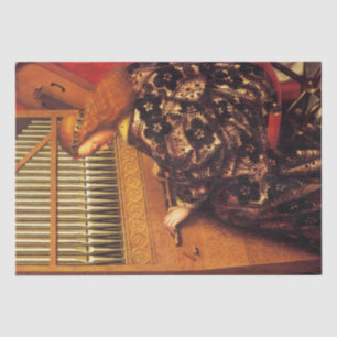 MUSIC MAKING ANGEL /Organ Player Christmas Tissue Paper