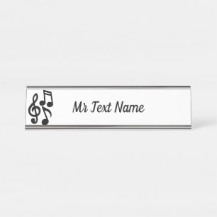 Music Man Desk Name Plate