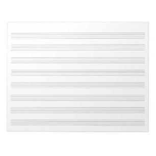 Music Manuscript Paper for Students & Musicians Notepad