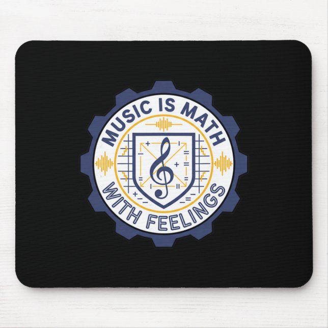 Music Math With Feelings Teacher Bynd  Mouse Pad (Front)