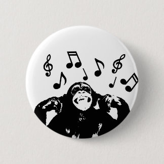 music monkeymonkey 6 cm round badge