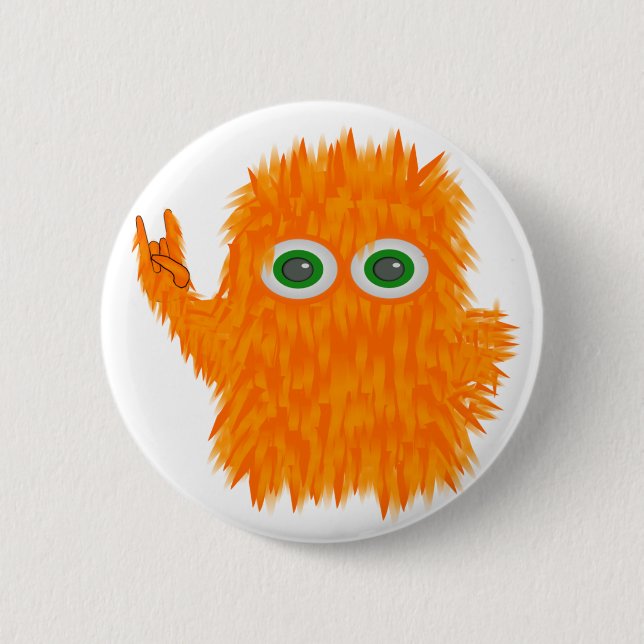 Music Monster 6 Cm Round Badge (Front)