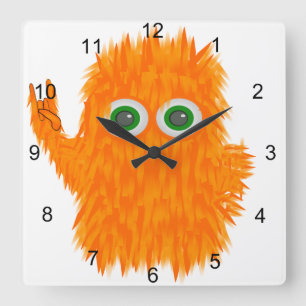 Music Monster Square Wall Clock