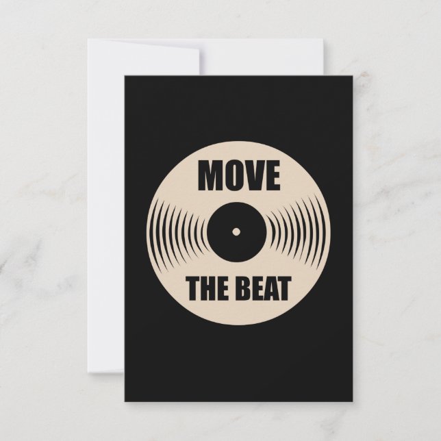 Music Move The Beat RSVP Card (Front)