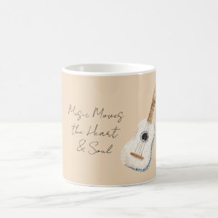 Music Moves the Heart & Soul Guitar Coffee Mug