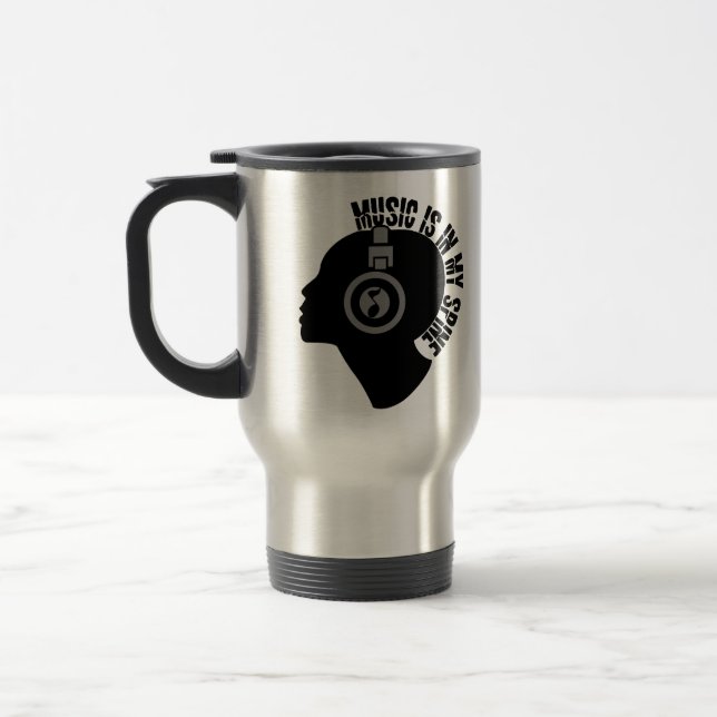 Music mug - choose style & colour (Left)