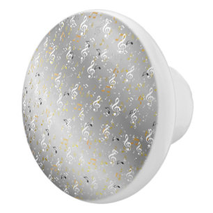 music, musical, note, white, melody, clef, sound, ceramic knob
