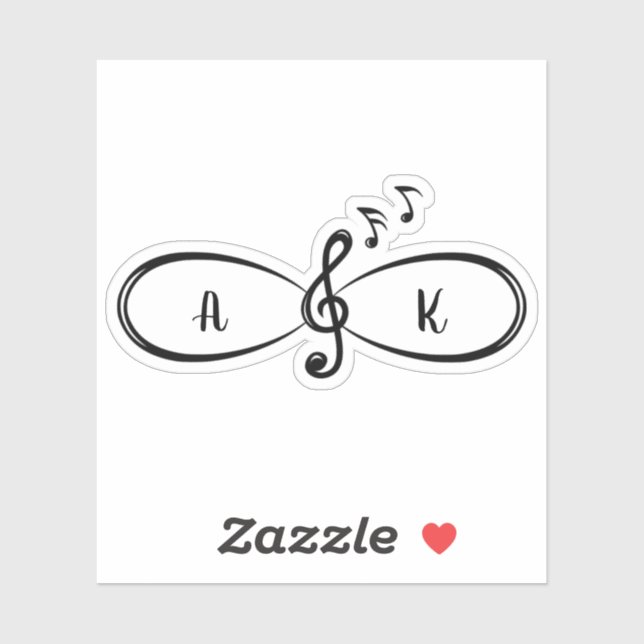 Music Musical Notes Love Infinity Symbol Custom (Sheet)