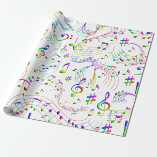 Music, Musical Notes Wrapping Paper