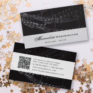 Music Musical Symphony Notes Song Singing Artist Business Card