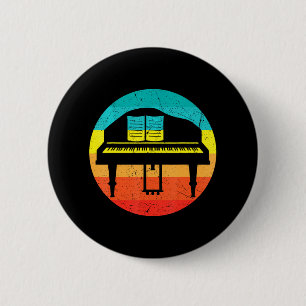 Music Musician Pianist Keyboard Player Piano 6 Cm Round Badge