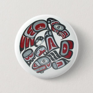 Music Native American Tribal Totem 6 Cm Round Badge