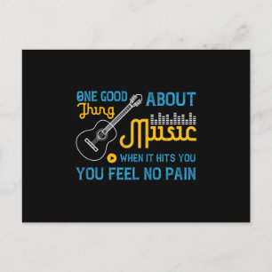 Music - No Pain When Music Hits You Postcard