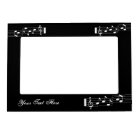 Music Note Black Photo Frame Magnet