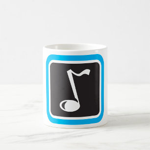 Music Note Bold Minimalist Musical Symbol Coffee Mug