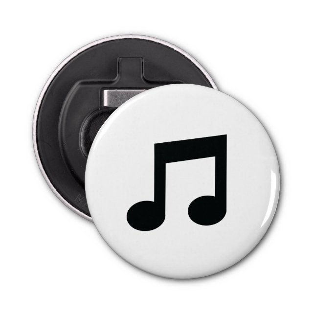 Music Note Bottle Opener Fridge Magnet (Front)