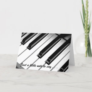 Music Note Card - Blank Inside