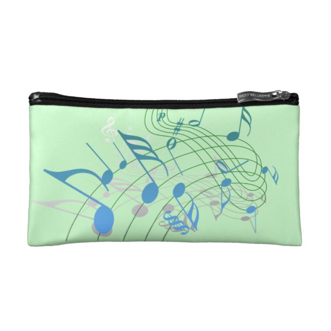 Music Note Cosmetic Bag (Front)