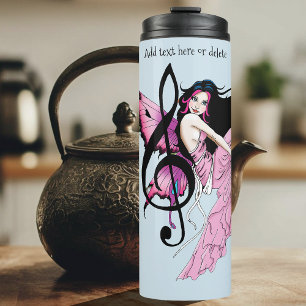 Music Note Fairy Thermal Tumbler