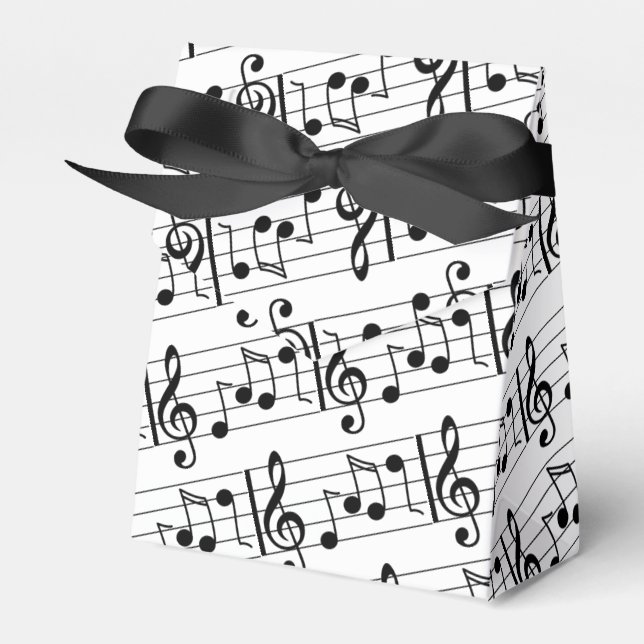 Music Note Favour Box (Front Side)