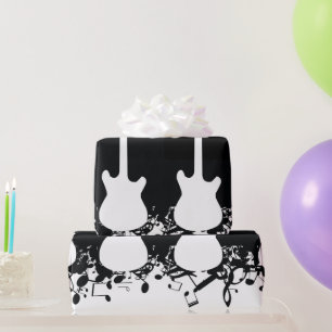 Music Note Guitar Classic Gift Wrapping Paper