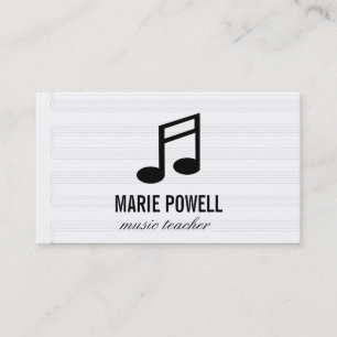 Music Note II / Music Sheet Business Card