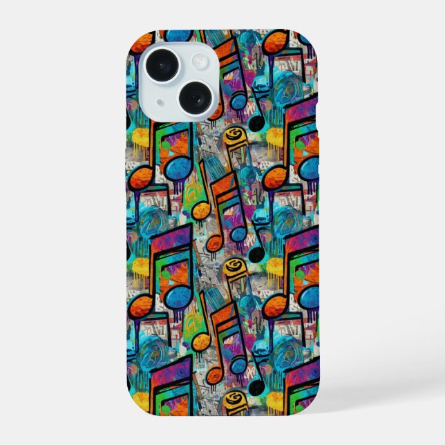 Music note iPhone 15 Case (Back)