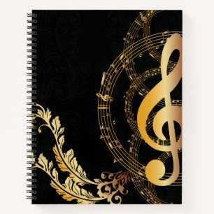 Music Note Luxury Royal design Notebook