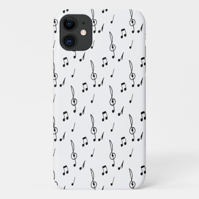 music note Pattern Music Theme Treble Clef Case-Mate iPhone Case (Back)