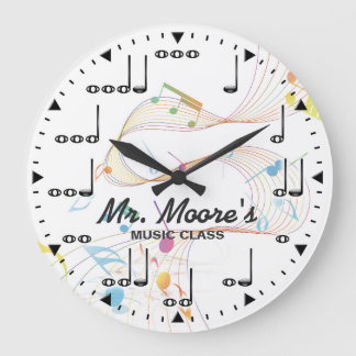 Music Note Personalizable Wall Clock