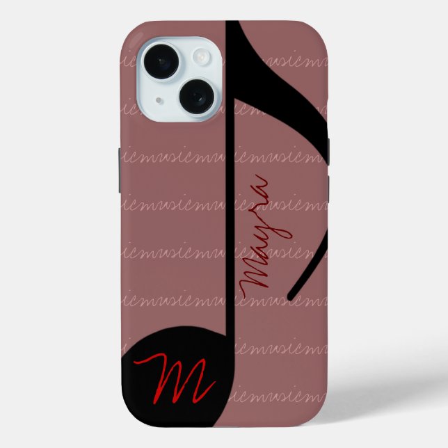 Music Note personalized Case-Mate iPhone Case (Back)