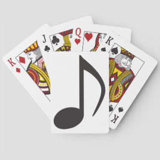 Music note playing cards