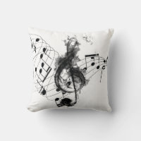 Music Note Royal black and white smoke effect